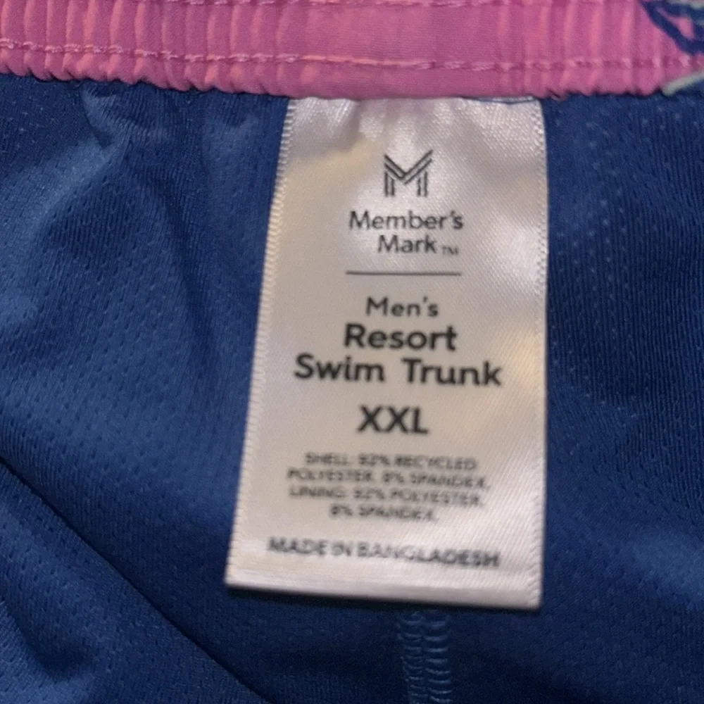 Mens Swim Trunks Gator Pink Resort Quick Dry Built in Liner  NWT
